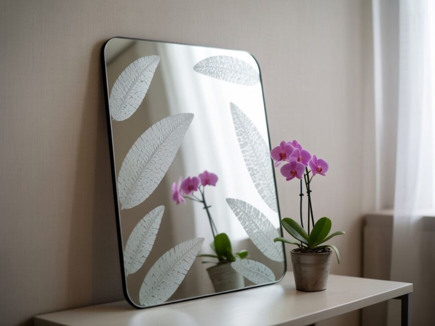 nowoczesne lustro w łazience